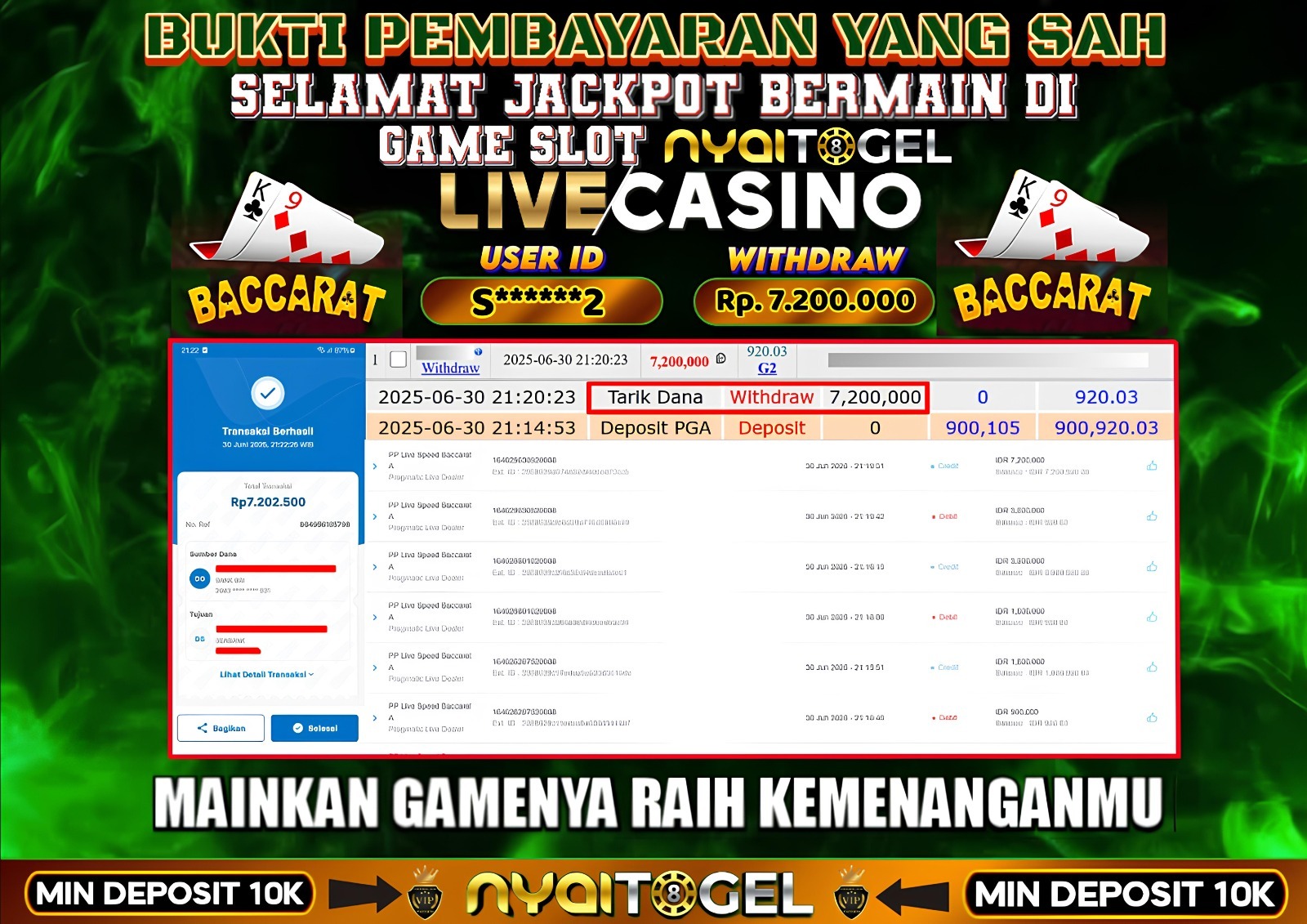 bukti jp livecasino